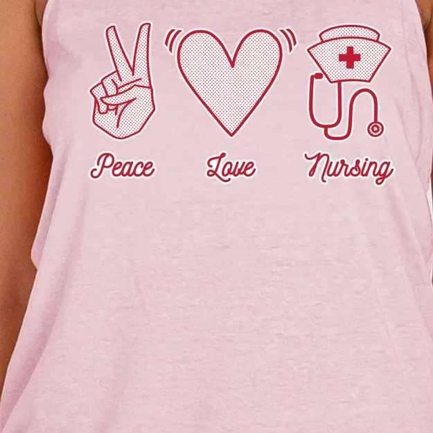 Peace Love Nursing Women's Knotted Racerback Tank