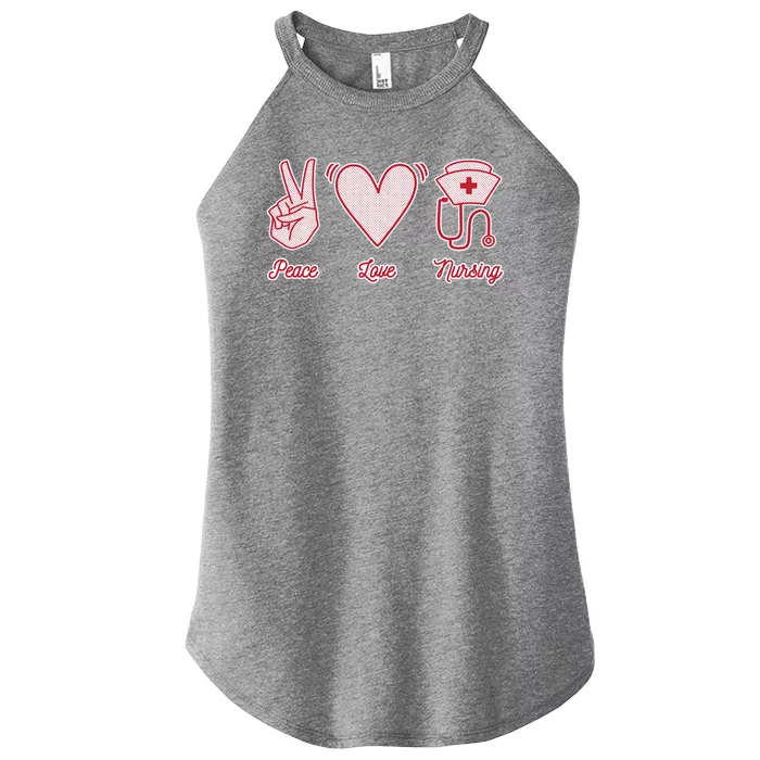 Peace Love Nursing Women’s Perfect Tri Rocker Tank