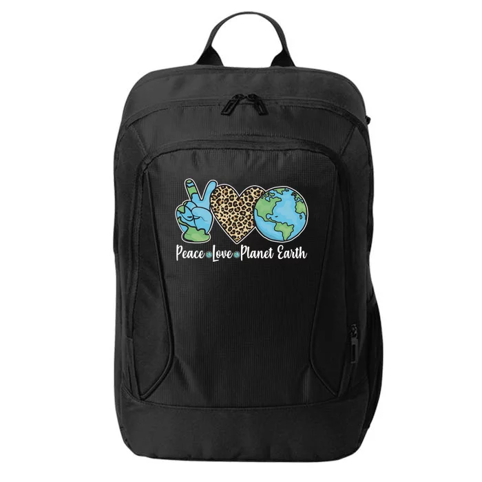 Peace Love Planet Earth Celebrate Earth Day City Backpack