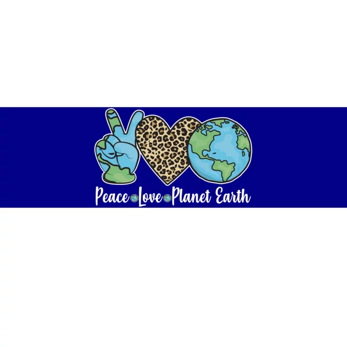 Peace Love Planet Earth Celebrate Earth Day Bumper Sticker