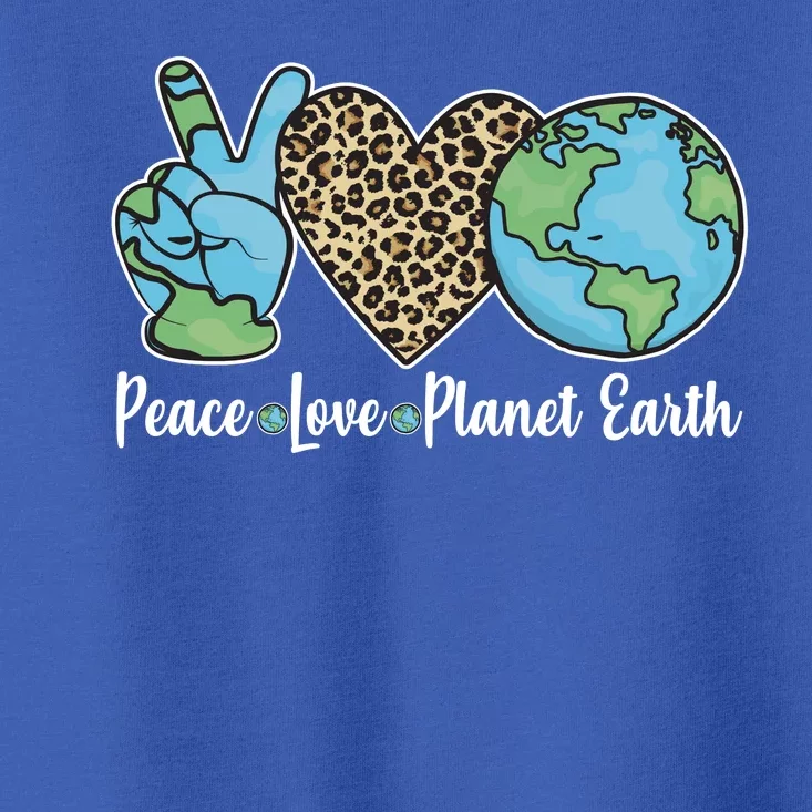 Peace Love Planet Earth Celebrate Earth Day Toddler T-Shirt