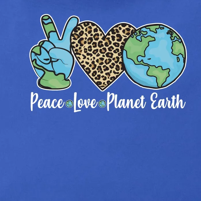 Peace Love Planet Earth Celebrate Earth Day Zip Tote Bag