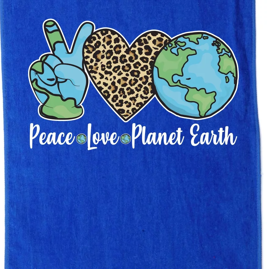 Peace Love Planet Earth Celebrate Earth Day Platinum Collection Golf Towel