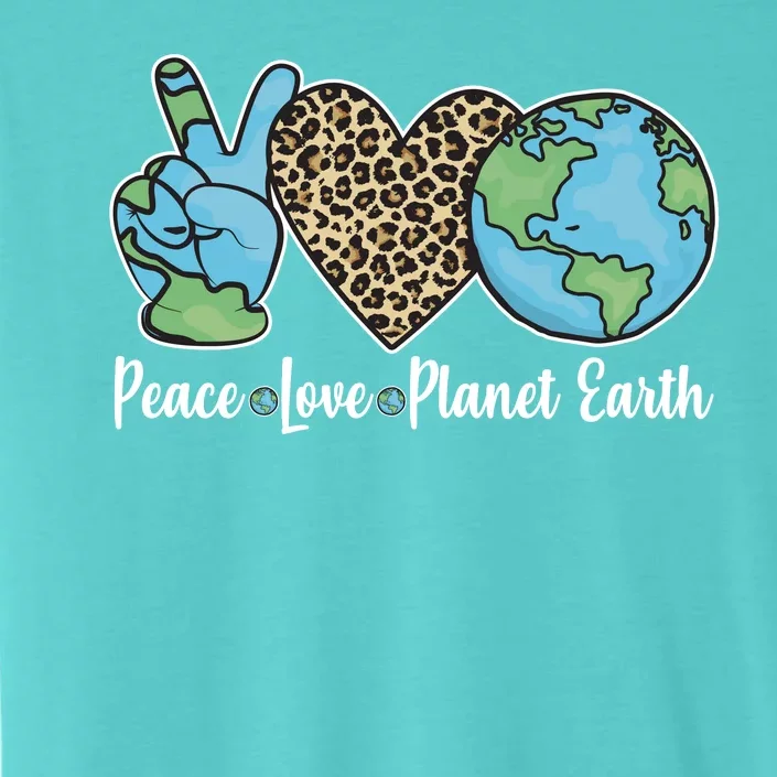 Peace Love Planet Earth Celebrate Earth Day ChromaSoft Performance T-Shirt