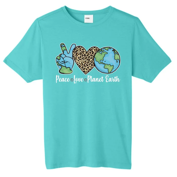 Peace Love Planet Earth Celebrate Earth Day ChromaSoft Performance T-Shirt