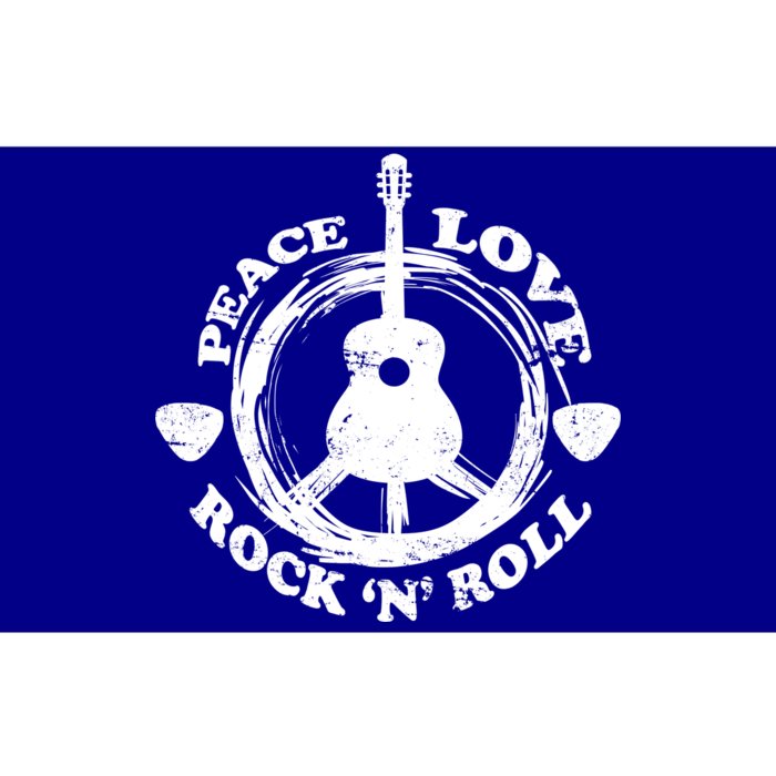 Peace Love Rock 'N' Roll Bumper Sticker