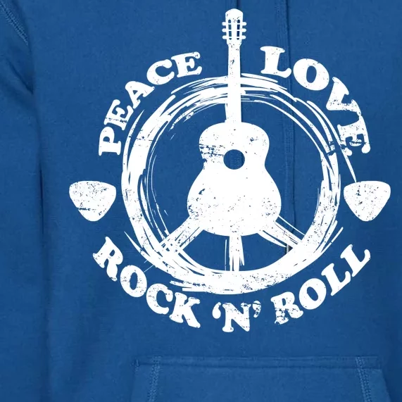 Peace Love Rock 'N' Roll Premium Hoodie