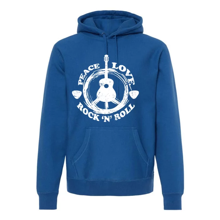 Peace Love Rock 'N' Roll Premium Hoodie