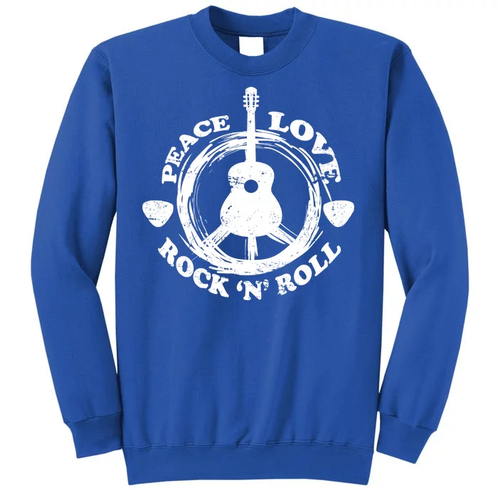 Peace Love Rock 'N' Roll Tall Sweatshirt