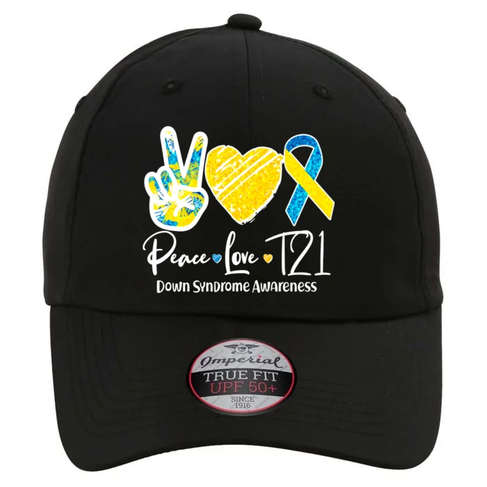 Peace Love T21 Down Syndrome Awareness The Original Performance Cap