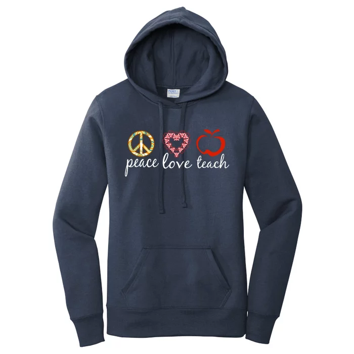 Peace Love Teach Women's Pullover Hoodie