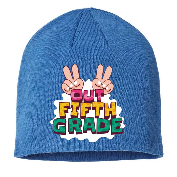 Peace Out Fifth Grade 8 1/2in Sustainable Knit Beanie