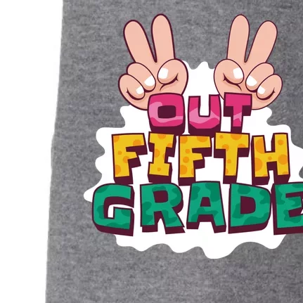 Peace Out Fifth Grade Doggie 3-End Fleece Hoodie