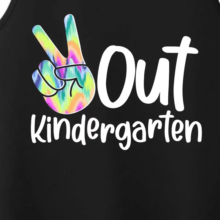 Peace Out Kindergarten Performance Tank