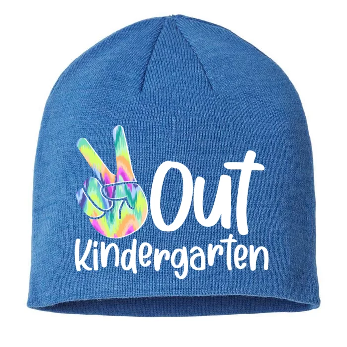 Peace Out Kindergarten 8 1/2in Sustainable Knit Beanie