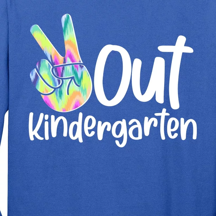 Peace Out Kindergarten Tall Long Sleeve T-Shirt