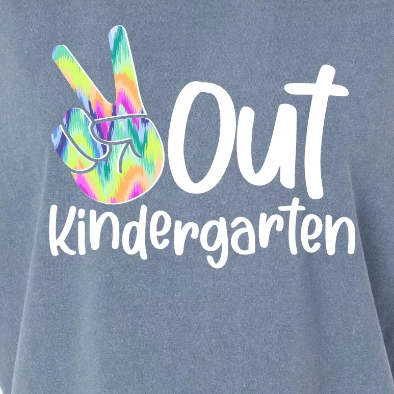 Peace Out Kindergarten Garment-Dyed Women's Muscle Tee