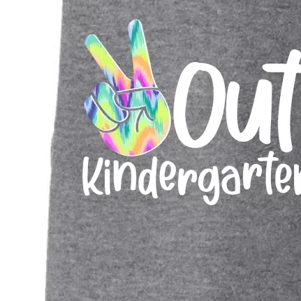 Peace Out Kindergarten Doggie 3-End Fleece Hoodie