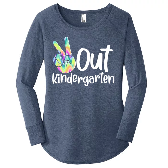 Peace Out Kindergarten Women's Perfect Tri Tunic Long Sleeve Shirt