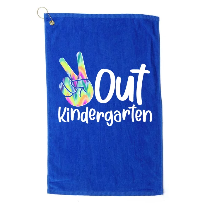 Peace Out Kindergarten Platinum Collection Golf Towel