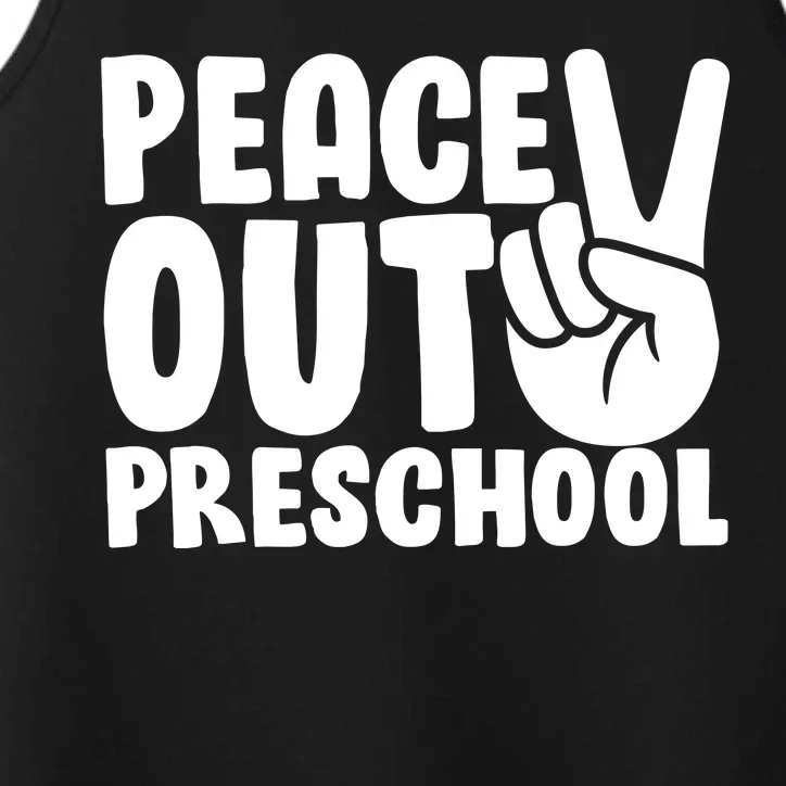 Peace Out Preschool Performance Tank