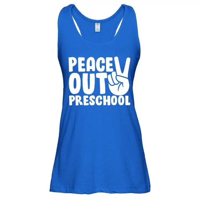 Peace Out Preschool Ladies Essential Flowy Tank