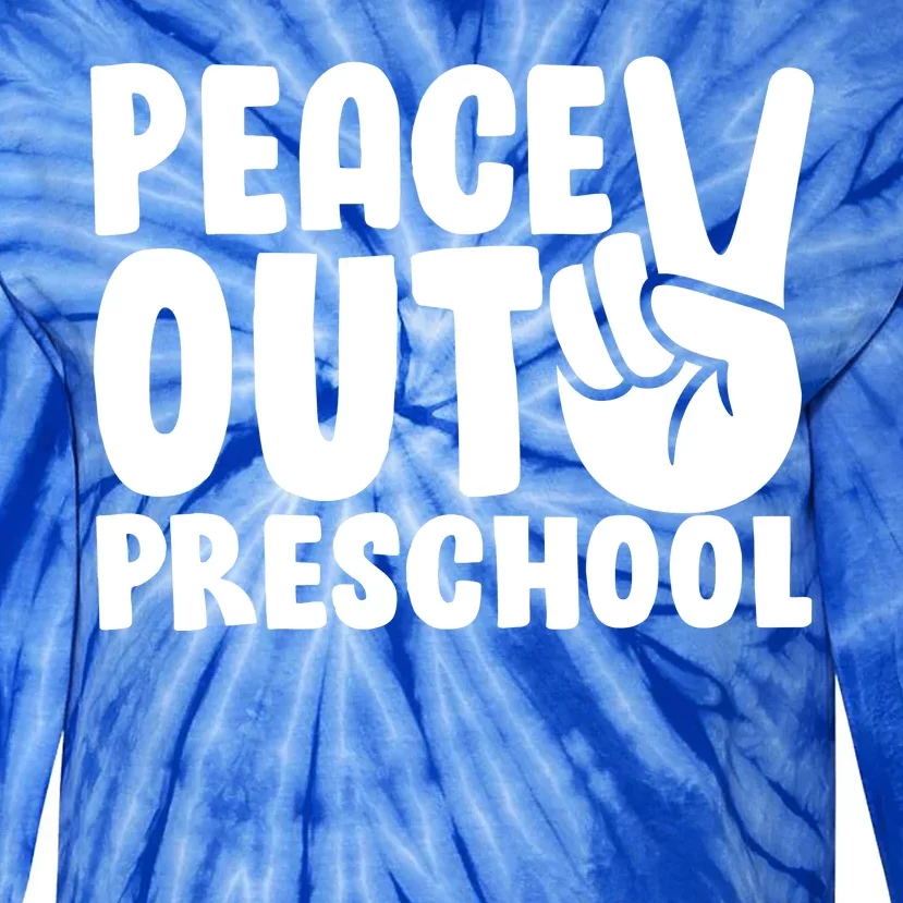 Peace Out Preschool Tie-Dye Long Sleeve Shirt