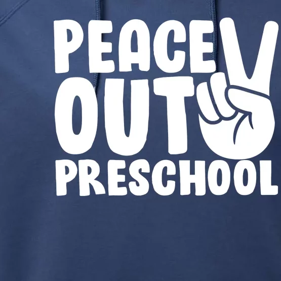 Peace Out Preschool Performance Fleece Hoodie