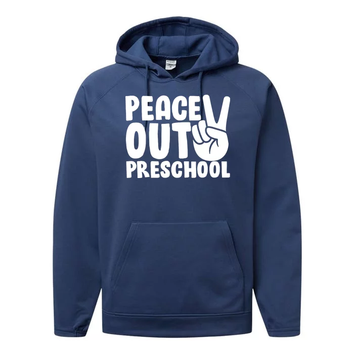 Peace Out Preschool Performance Fleece Hoodie