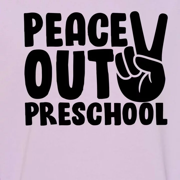 Peace Out Preschool Garment-Dyed Sweatshirt