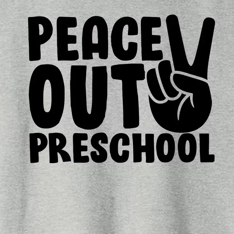 Peace Out Preschool Women's Crop Top Tee