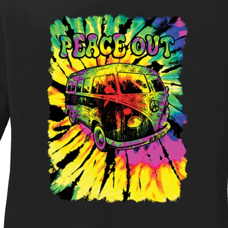 Peace Out Van Ladies Long Sleeve Shirt