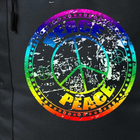 Peace Retro Tie Dyed Logo Daily Commute Backpack