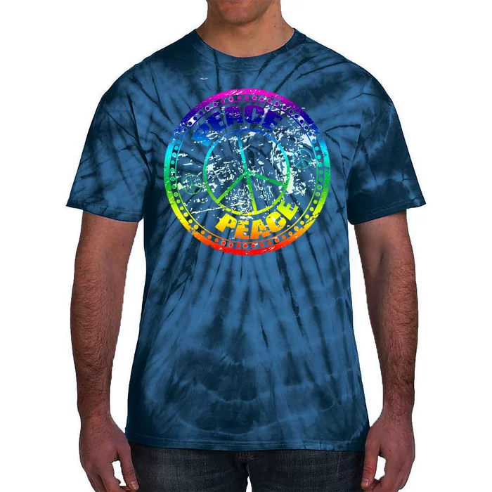 Peace Retro Tie Dyed Logo Tie-Dye T-Shirt