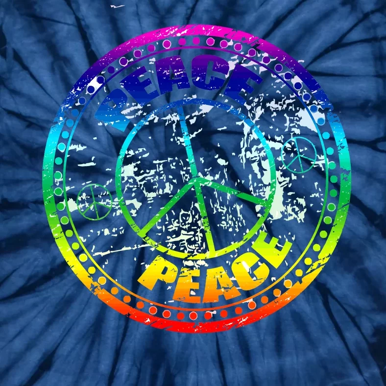 Peace Retro Tie Dyed Logo Tie-Dye T-Shirt