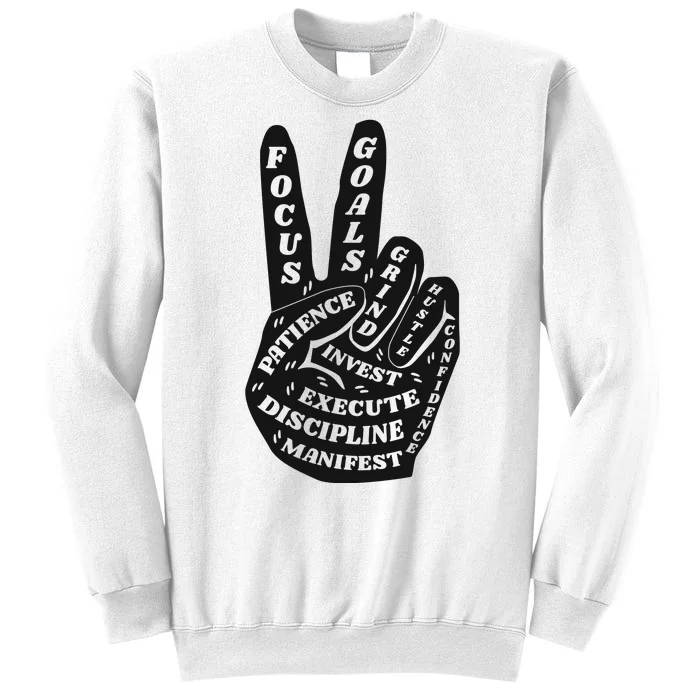 Peace Sign Inspirational Quote Sweatshirt