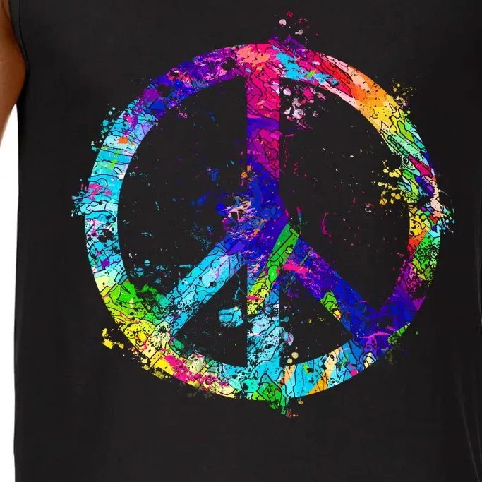 Peace Sign Paint Splatter Comfort Colors® Tank Top