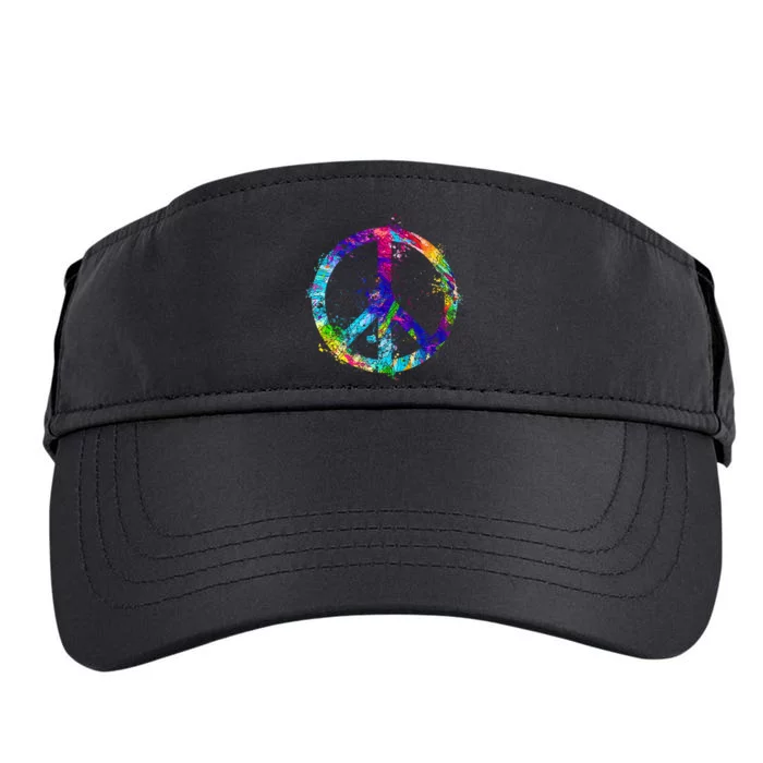 Peace Sign Paint Splatter Adult Drive Performance Visor