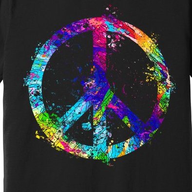Peace Sign Paint Splatter Premium T-Shirt