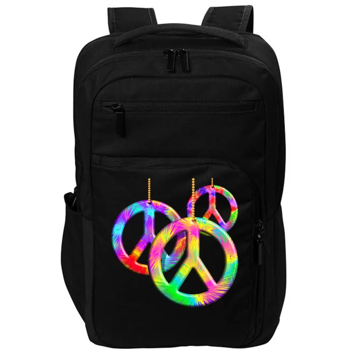 Peace Symbols Psychedelic Necklace Impact Tech Backpack