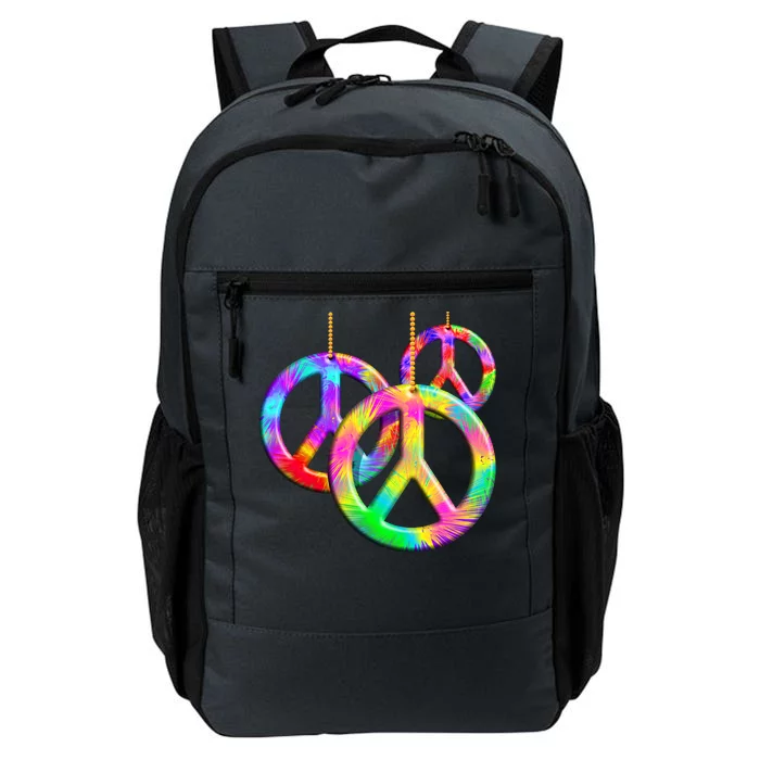 Peace Symbols Psychedelic Necklace Daily Commute Backpack