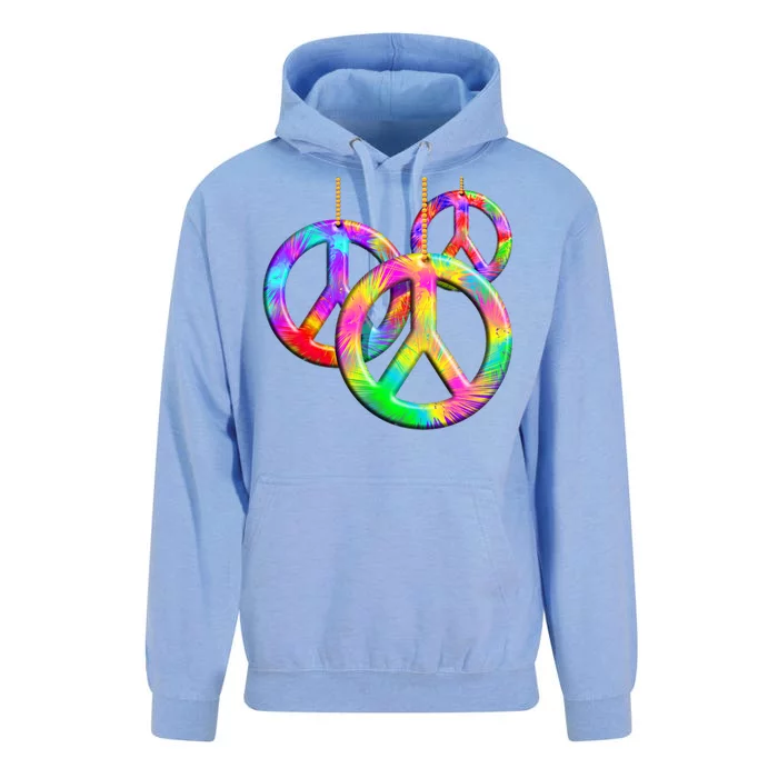 Peace Symbols Psychedelic Necklace Unisex Surf Hoodie