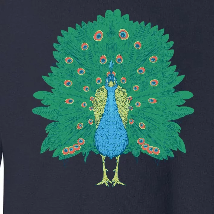 Peacock Bird Toddler Sweatshirt