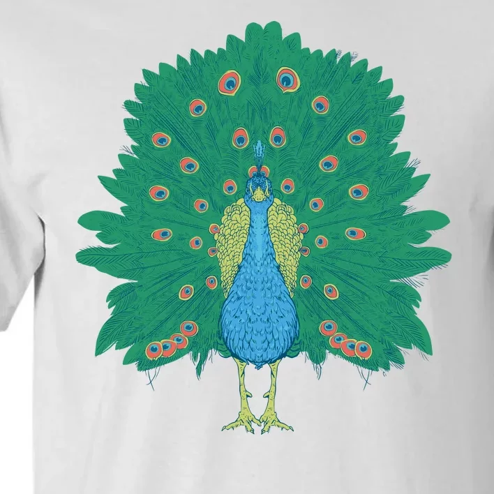 Peacock Bird Tall T-Shirt