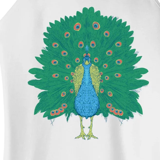 Peacock Bird Women’s Perfect Tri Rocker Tank