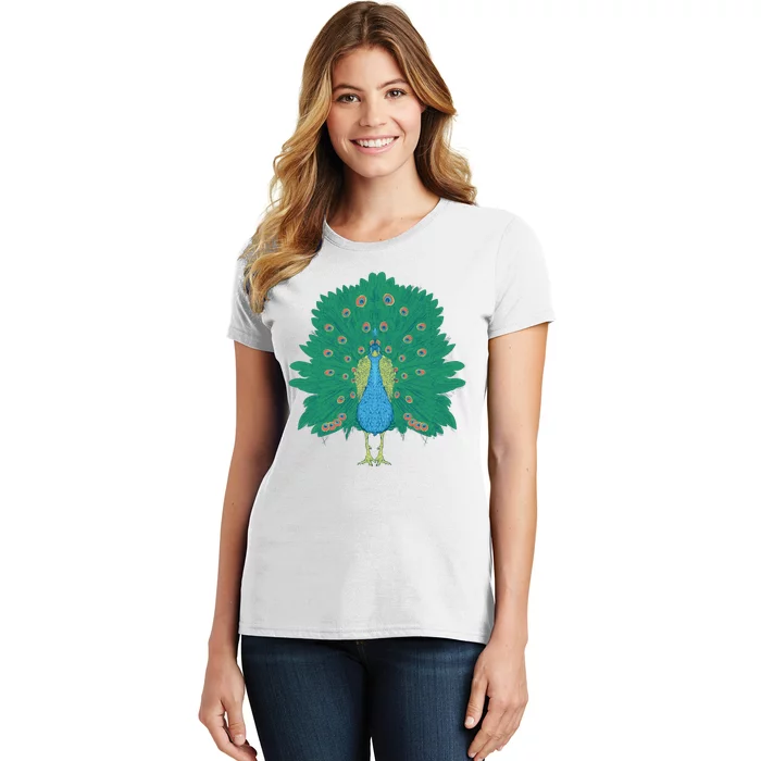 Peacock Bird Women's T-Shirt