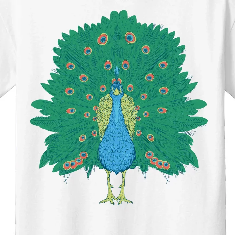 Peacock Bird Kids T-Shirt