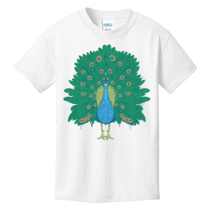 Peacock Bird Kids T-Shirt