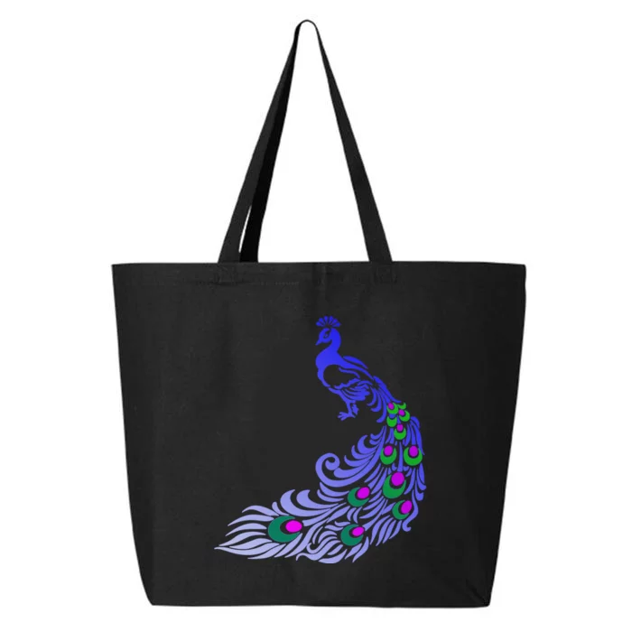 Peacock Colorful Illustration 25L Jumbo Tote