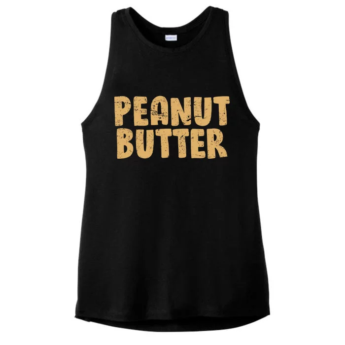 Peanut Butter Matching Ladies Tri-Blend Wicking Tank